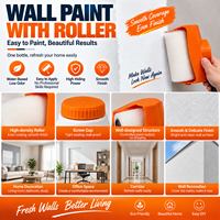 Kit de rouleau de peinture murale DIY avec bouteille de peinture pour la réparation et la rénovation des murs intérieurs