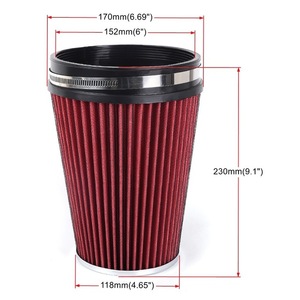 Xe lưu lượng cao Bộ lọc không khí 3 "không khí lạnh intake nấm đầu Bộ lọc thể thao đua xe động cơ không khí đầu vào 76 Mét phổ - Product Image 6