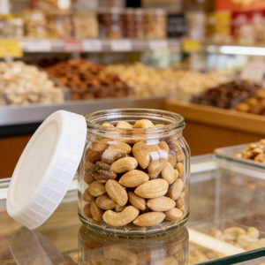 Barattoli <span class=keywords><strong>in</strong></span> <span class=keywords><strong>Vetro</strong></span> Ermetici con Coperchi <span class=keywords><strong>in</strong></span> Metallo Argentato 5oz 9oz 14oz 18oz Contenitori <span class=keywords><strong>in</strong></span> <span class=keywords><strong>Vetro</strong></span> Trasparente per Organizzazione Dispensa e Snack - Product Image 5