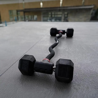 Ensemble d'haltères et de kettlebell pour le fitness à domicile-Réglable et jusqu'à 200 lb de poids Barbell pour l'haltérophilie