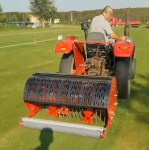 Tractor Drive, punzonadora para mantenimiento de césped grande, aireador de césped central, herramientas de granja de jardín, punzonadora de césped de golf - Product Image 1
