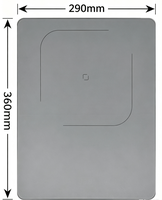 Table de cuisson à induction portable et mince 2100 W avec commande tactile et surface en verre gris