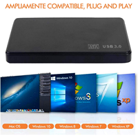Disco Duro Externo Portátil USB 3.0 de Alta Velocidad de 1 TB con 16 MB de Caché para Computadoras Portátiles y de Escritorio, Logotipo Personalizado OEM, Venta al por Mayor