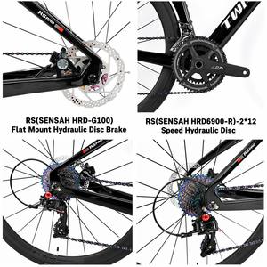 Vélo de route Triton R5 de deuxième génération en fibre de carbone, freins à disque hydrauliques 24 vitesses, design aérodynamique, cadre rigide, <span class=keywords><strong>gravel</strong></span> - Product Image 2