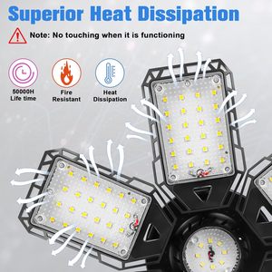 Premio 180W 18000LM 6500K ha condotto la lampadina del Garage con i pannelli deformabili per l'illuminazione del soffitto del Garage di parcheggio del granaio del seminterrato - Product Image 5