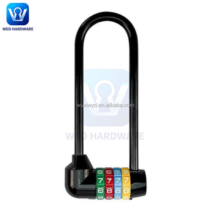 <span class=keywords><strong>Cadenas</strong></span> à combinaison mécanique à 4 chiffres multicolores avec anse longue, <span class=keywords><strong>code</strong></span> réinitialisable, pour casier de dortoir - Product Image 3