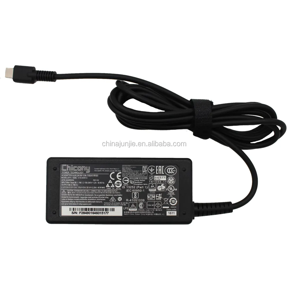 Laptop Adapter Chicony type c 45w for hp lenovo 5V 9V 15V 20V A18-045N1A A16-045N1A TPN-CA01 new Power supply