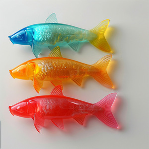 Poisson jouet personnalisé, électrique, nageant, chantant, à queue oscillante, cadeau d'anniversaire pour enfants de 2 à 4 ans, en plastique, unisexe, fonctionne sur piles - Product Image 1