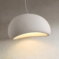 VHWabi Sabi - Lustre moderne pour petit bureau à domicile, restaurant, suspension blanche, design irrégulier, hôtel