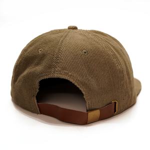 Casquettes Snapback en velours côtelé personnalisées, 5 panneaux, boucle de ceinture, logo brodé, casquettes non structurées - Product Image 2