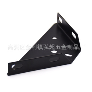 Support d'angle de lit HC-043 en fer plaqué noir, connecteur de meubles durable, style moderne et simple - Product Image 2