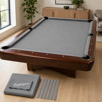 Ensemble de tissu de billard professionnel bleu royal avec 6 bandes de rebond de qualité tournoi