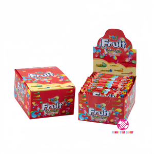 Bonbons à mâcher sucrés et fruités aux haricots <span class=keywords><strong>Bonbon</strong></span> personnalisé Halal saveur originale paquet OEM bonbons moelleux juteux arc-en-ciel - Product Image 6