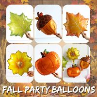 Kit d'arche de ballons en latex pour la récolte d'automne et Thanksgiving, couleurs Charbon, Orange, Vert Sauge, Marron, Orme, Gousse d'acorn, Citrouille, Tournesol, Décoration de fête en aluminium