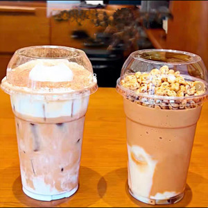 ฝาปิดขนาดใหญ่ 98 มม. สำหรับไอศกรีม วัสดุ PET ฝาเปิดด้านบน สำหรับ<span class=keywords><strong>ชา</strong></span>นมสไตล์ไทย ไอศกรีม สมูทตี้ ครีม ฝาขนาดใหญ่ทรงสูง - Product Image 6