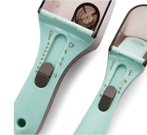 Dispositivo De Medição De Ferramentas De Cozimento De Cozinha Colher De Medição De Plástico Ajustável Com Colher De Medição Conveniente Graduada Digital - Product Image 3