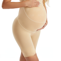 FF4434 cómoda cintura alta embarazo maternidad ropa interior debajo del vestido Boyshorts soporte suave bragas de maternidad