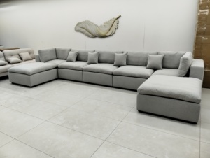 Bộ ghế sofa văng vải thiết kế dành cho phòng khách, bộ ghế sofa nhỏ có chân cho phòng khách - Product Image 3