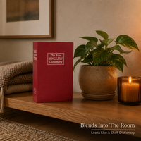 Nouvelle boîte de rangement dissimulée en forme de livre avec couverture en papier décoratif 2026, avec serrure à code combiné, OEM