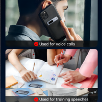 Enregistreur Vocal IA avec Abonnement Gratuit et Preneur de Notes ChatGPT pour Transcription, Résumé et Carte Mentale de Réunion | Démarrage par Bouton, 64 Go, 36 Heures d'Enregistrement