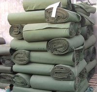 Vert olive 700 Gsm1.25 mm, tissu de coton pur couleur vert olive bâche en toile imperméable pour tente