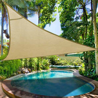 Voile d'ombrage personnalisée Voile de terrain de jeu extérieur Soleil/jardin HDPE Beige Couleur Filet pare-soleil
