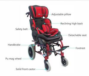 Silla De Ruedas Neurologicas Para Ninos Nios Con Paralicis Sillas Personas Dano Cérébrale 3 4 Anos Pediatrico Cerveau Paralysie - Product Image 2