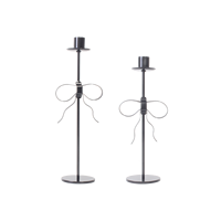 Lanterne porte-bougie conique en fer forgé doré/rose/noir de qualité supérieure pour Noël, mariages et décoration de table
