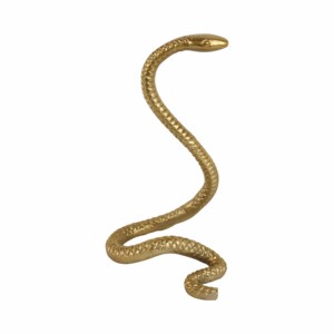 Statuetta di Serpente in Metallo, Scultura in Alluminio, Decorazione per Casa e Ufficio, Ornamento Boho da Esposizione - Product Image 1