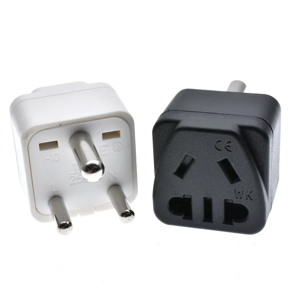 US Australia to South Africa Travel Plug Adapter Type D Small Round 3 pins Charge Power Socket Electric Conversion Plug
