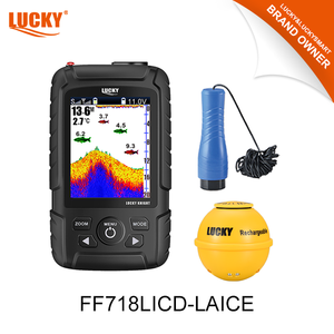 Lucky fish finder FF718LICD-<span class=keywords><strong>LAIce</strong></span> 2.8 pouces batterie Lithium-ion écran couleur à matrice de points capteur sans fil LA capteur de pêche sur glace - Product Image 2