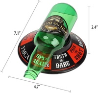 Roue rotative en verre pour enfants, jeu de fête, Roulette, bouteille de tir