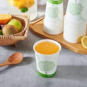 PLA compostable <b>paper</b> cups Custom Logo Biodegradable 6oz-32oz <b>Wood</b> Pulp <b>Paper</b> Cups Single <b>Wall</b> Cups for Hot/Cold Beverages - Product Image 3
