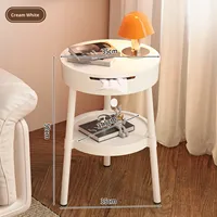 Table d'appoint multifonctionnelle en plastique de style nordique créatif pour salon, chambre à coucher, balcon
