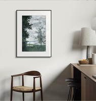 Grande peinture sur toile, paysage impressionniste, art mural, paysage naturel peint à la main, encadré, décoration intérieure