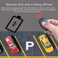 Sistema de Alarma para Motocicleta con Control Remoto y Alarma de Vibración, Protección Antirrobo con Rastreador GPS