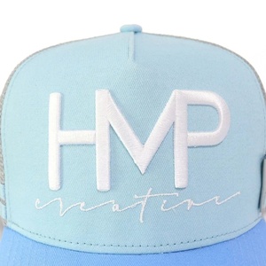 Gorra de béisbol de malla de algodón a rayas de perfil alto estructurada de 5 paneles con doble franja lateral, calidad personalizada, estilo australiano - Product Image 6
