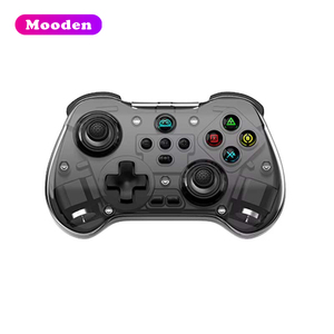 Manette de jeu sans fil transparente Z01X Mini BT avec moteur de vibration, bouton turbo, gyroscope six axes - Pour <span class=keywords><strong>Switch</strong></span>/PC/Android - Product Image 1