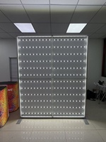Kotak Lampu SEG Bentuk Lingkaran 1000*2000MM Dapat Disesuaikan, Bingkai Aluminium Anodized Perak 50mm