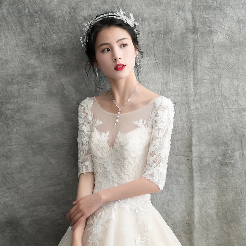 Wholesale customized summer new bride minimalist light forest style super fairy fantasy dress slim fit