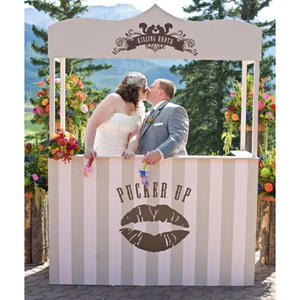 Caja de cabina de fotos de revista de metal personalizada, decoración de propuesta de boda, cabina de besos para accesorios de boda - Product Image 1