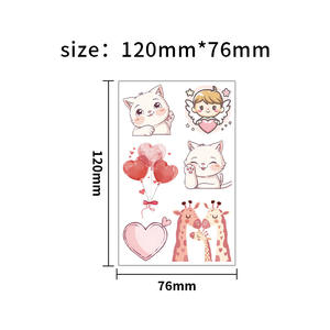 Cena romántica del Día de San Valentín, accesorios para fotos, nuevo stock transfronterizo, pegatina de <span class=keywords><strong>tatuaje</strong></span> temporal para el Festival de Tanabata - Product Image 6