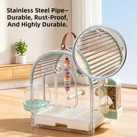 Cage à oiseaux portable en acier inoxydable pour perroquet, idéale pour l'extérieur - Offre spéciale