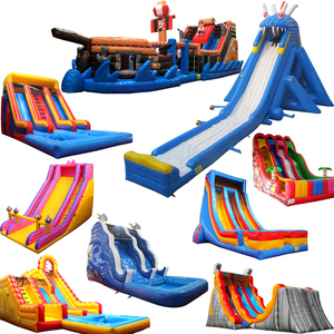 <span class=keywords><strong>Jeux</strong></span> aquatiques gonflables à usage locatif, toboggans aquatiques commerciaux humides et secs, grand toboggan gonflable, parc de toboggans gonflables pour adultes avec piscine - Product Image 3