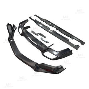 Kit carrosserie en fibre de carbone style R : lèvre de pare-chocs avant, jupes latérales et diffuseur arrière pour Mercedes-Benz <span class=keywords><strong>AMG</strong></span> GT <span class=keywords><strong>GTS</strong></span> Coupé 2 portes 2015-2018 - Product Image 3
