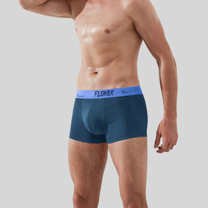 Boxers de algodón para hombre transpirables de tiro medio con logotipo de letra personalizado de alta calidad para hombre - Product Image 5
