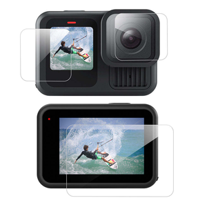 Lente 3 en 1 PULUZ para <span class=keywords><strong>GoPro</strong></span> HERO13 Black, Película de Vidrio Templado 9H 2.5D para Pantalla Frontal y Trasera, Accesorios para Cámaras de Acción y Deportes - Product Image 5
