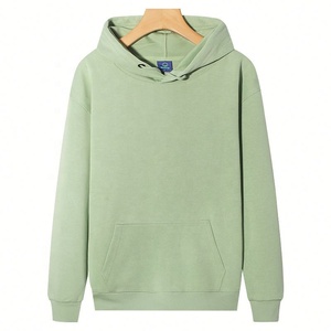 Sweat à capuche 320g, haut ample et polyvalent à manches longues avec base en polaire, couleur tendance et amincissante - Product Image 5