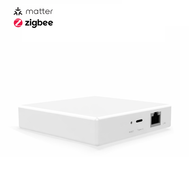 Premium Tuya Matter Gateway Zigbee Wired Hub with LAN Ethernet for Smart Home Automation