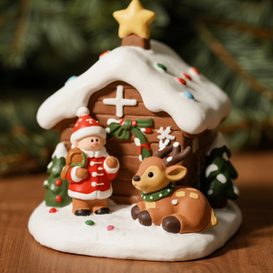 Micro paesaggio ecologico decorazioni per la <span class=keywords><strong>neve</strong></span> di natale piccoli animali modello ornamenti per regali di casa <span class=keywords><strong>angelo</strong></span> - Product Image 2